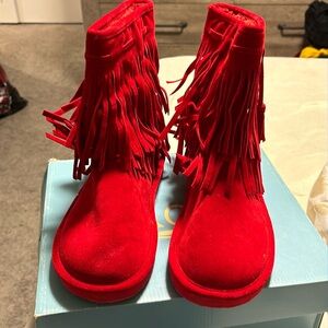 Red Ankle boots